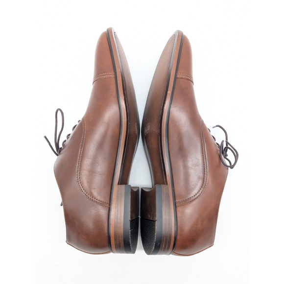 Parker Sky Mens Brown Cap Toe Oxford Dress Shoes Style KOPMAN Size 9 M - Picture 7 of 11